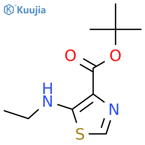 Tert-butyl 5-(ethylamino)-1,3-thiazole-4-carboxylate structure