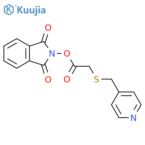 1,3-dioxo-2,3-dihydro-1H-isoindol-2-yl 2-{[(pyridin-4-yl)methyl]sulfanyl}acetate structure