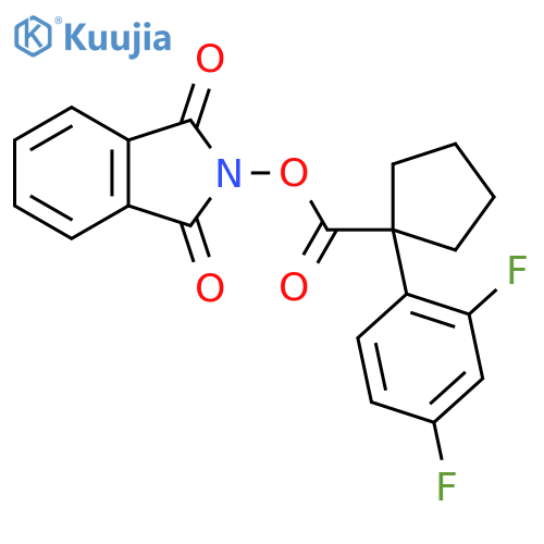1,3-dioxo-2,3-dihydro-1H-isoindol-2-yl 1-(2,4-difluorophenyl)cyclopentane-1-carboxylate structure