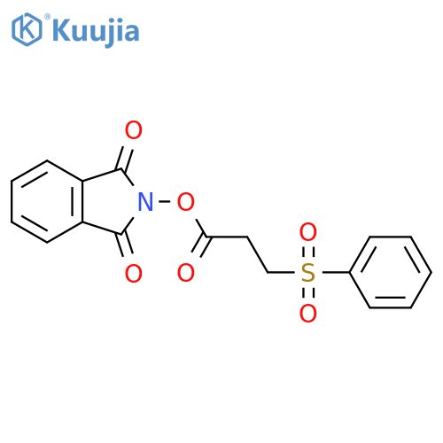 1,3-dioxo-2,3-dihydro-1H-isoindol-2-yl 3-(benzenesulfonyl)propanoate structure