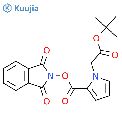 1,3-dioxo-2,3-dihydro-1H-isoindol-2-yl 1-[2-(tert-butoxy)-2-oxoethyl]-1H-pyrrole-2-carboxylate structure