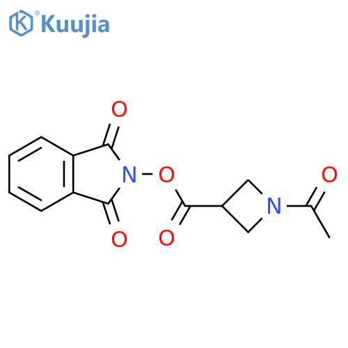 1,3-dioxo-2,3-dihydro-1H-isoindol-2-yl 1-acetylazetidine-3-carboxylate structure