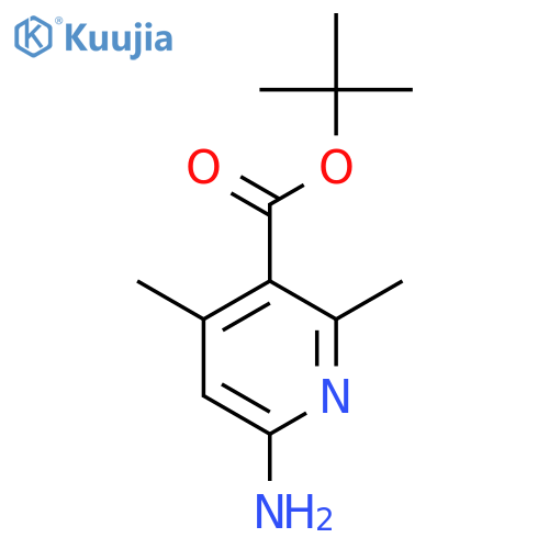 Tert-butyl 6-amino-2,4-dimethylpyridine-3-carboxylate structure
