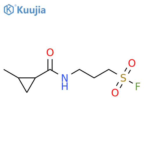 3-(2-methylcyclopropyl)formamidopropane-1-sulfonyl fluoride structure
