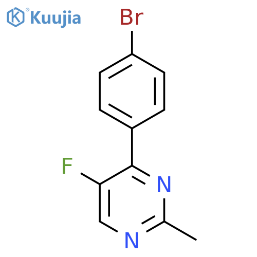 4-(4-Bromophenyl)-5-fluoro-2-methylpyrimidine structure