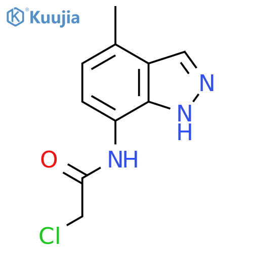 2-Chloro-N-(4-methyl-1H-indazol-7-yl)acetamide structure