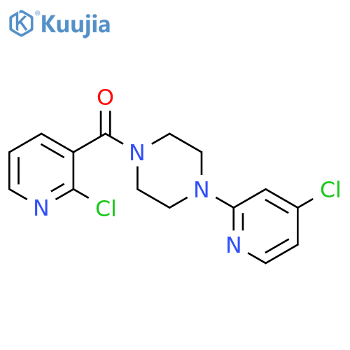 (2-Chloro-3-pyridinyl)[4-(4-chloro-2-pyridinyl)-1-piperazinyl]methanone structure