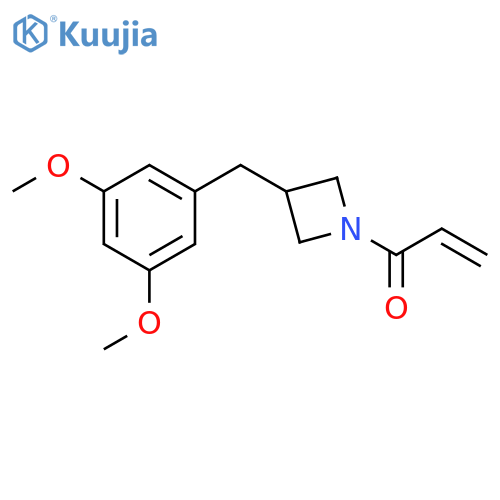 1-{3-(3,5-dimethoxyphenyl)methylazetidin-1-yl}prop-2-en-1-one structure