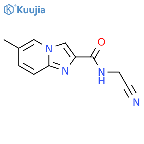 N-(cyanomethyl)-6-methylimidazo1,2-apyridine-2-carboxamide structure