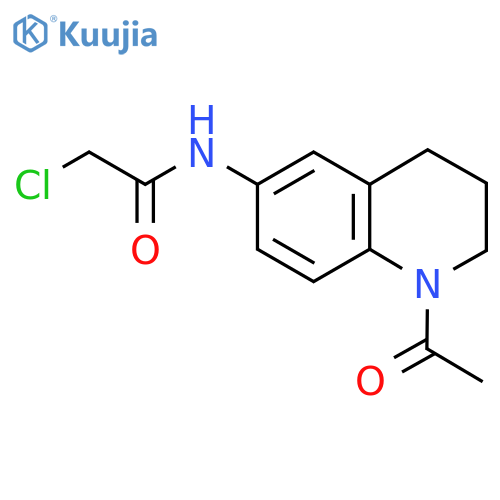 N-(1-acetyl-1,2,3,4-tetrahydroquinolin-6-yl)-2-chloroacetamide structure