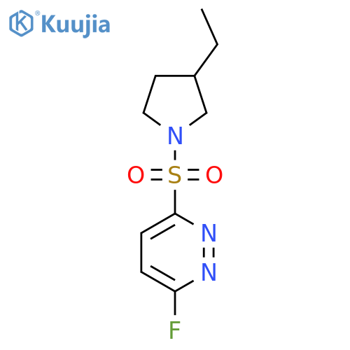 3-(3-ethylpyrrolidin-1-yl)sulfonyl-6-fluoropyridazine structure