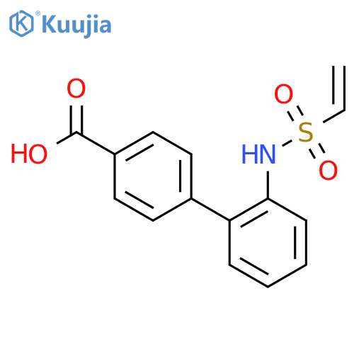 4-[2-(Ethenylsulfonylamino)phenyl]benzoic acid structure