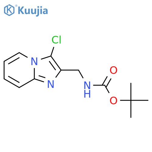 Tert-butyl N-[(3-chloroimidazo[1,2-a]pyridin-2-yl)methyl]carbamate structure