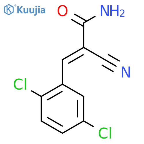 (E)-2-Cyano-3-(2,5-dichlorophenyl)prop-2-enamide structure