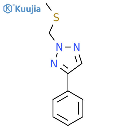2-(methylsulfanyl)methyl-4-phenyl-2H-1,2,3-triazole structure
