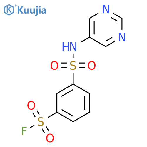 3-(pyrimidin-5-yl)sulfamoylbenzene-1-sulfonyl fluoride structure