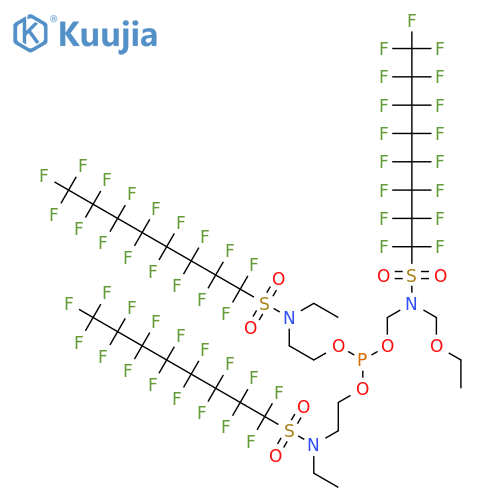 1-Octanesulfonamide,N,N',N''-[phosphinylidynetris(oxy-2,1-ethanediyl)]tris[N-ethyl-1,1,2,2,3,3,4,4,5,5,6,6,7,7,8,8,8-heptadecafluoro- structure