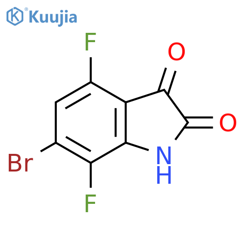 1H-Indole-2,3-dione, 6-bromo-4,7-difluoro- structure