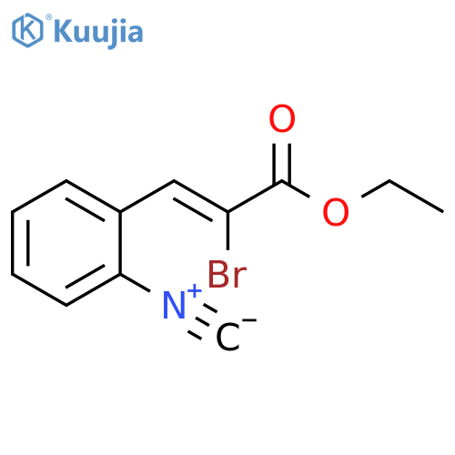 Ethyl (2Z)-2-bromo-3-(2-isocyanophenyl)-2-propenoate structure