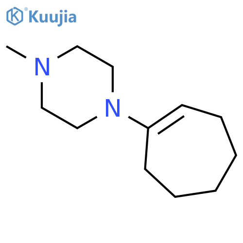 Piperazine, 1-(1-cyclohepten-1-yl)-4-methyl- structure