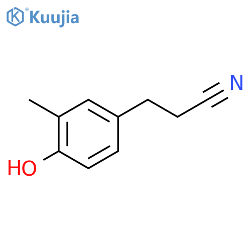 3-(4-Hydroxy-3-methyl-phenyl)propanenitrile structure