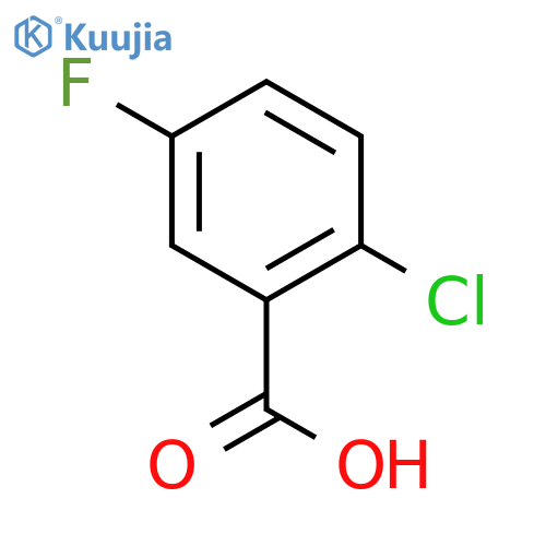2-Chloro-5-fluorobenzoic acid structure
