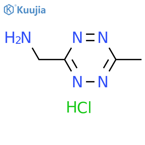 (6-Methyl-1,2,4,5-tetrazin-3-yl)methanamine hydrochloride structure