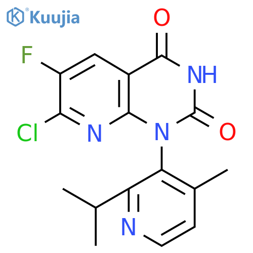 7-Chloro-6-fluoro-1-(2-isopropyl-4-methyl-3-pyridyl)pyrido[2,3-d]pyrimidine-2,4(1H,3H)-dione structure