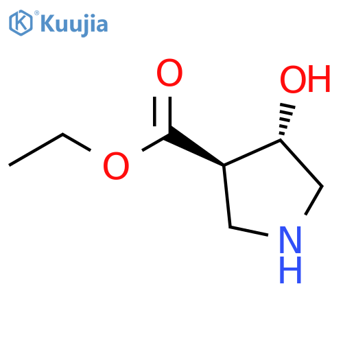ethyl (3R,4S)-4-hydroxypyrrolidine-3-carboxylate structure