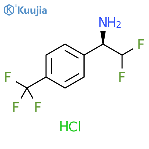 Benzenemethanamine, α-(difluoromethyl)-4-(trifluoromethyl)-, hydrochloride (1:1), (αR)- structure