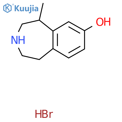 5-Methyl-2,3,4,5-tetrahydro-1H-3-benzazepin-7-ol;hydrobromide structure