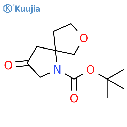 7-Oxa-1-azaspiro[4.4]nonane-1-carboxylic acid, 3-oxo-, 1,1-dimethylethyl ester structure