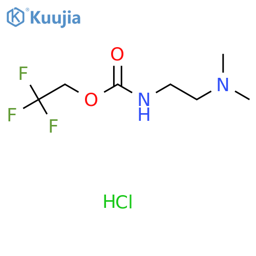 2,2,2-Trifluoroethyl N-[2-(dimethylamino)ethyl]carbamate;hydrochloride structure