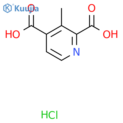 3-Methylpyridine-2,4-dicarboxylic acid hydrochloride structure