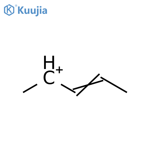 2-Butenylium, 1-methyl- structure