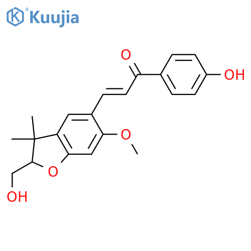 3-(2,3-Dihydro-6-methoxy-2,3,3-trimethyl-2H-1-benzofuran-5-yl)-1-(4-hydroxyphenyl)-2-propen-1-one; (±)-(E)-form, 3''-Hydroxy structure