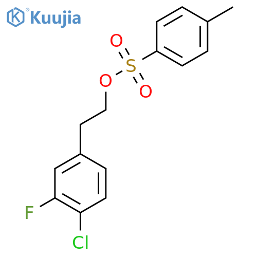 2-(4-Chloro-3-fluorophenyl)ethyl 4-methylbenzene-1-sulfonate structure