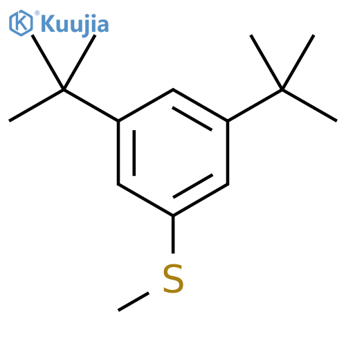 (3,5-Di-tert-butylphenyl)(methyl)sulfane structure