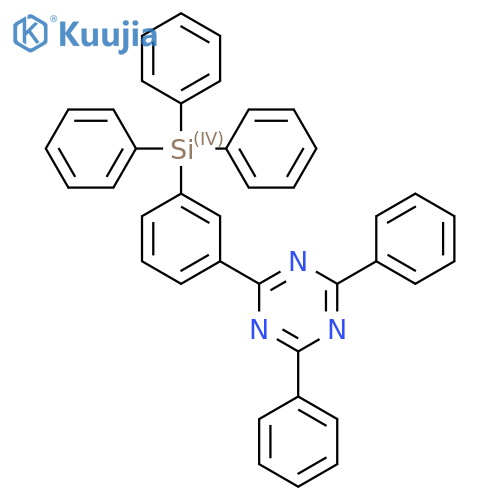 2,4-Diphenyl-6-(3-(triphenylsilyl)phenyl)-1,3,5-triazine structure