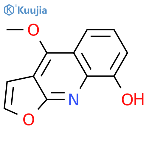 Furo[2,3-b]quinolin-8-ol,4-methoxy- structure