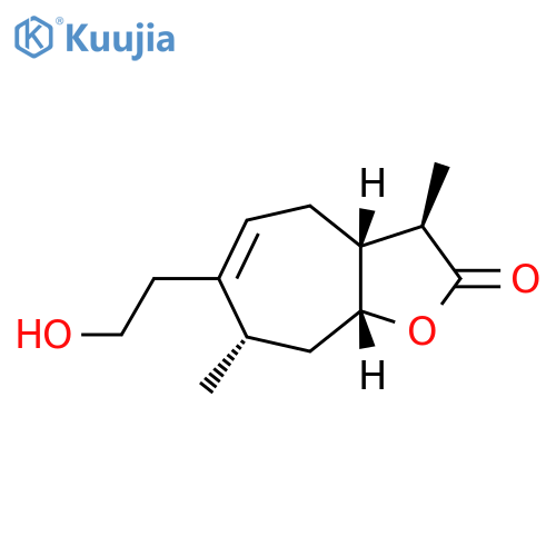 2H-Cyclohepta[b]furan-2-one,3,3a,4,7,8,8a-hexahydro-6-(2-hydroxyethyl)-3,7-dimethyl-, (3R,3aR,7S,8aR)- structure