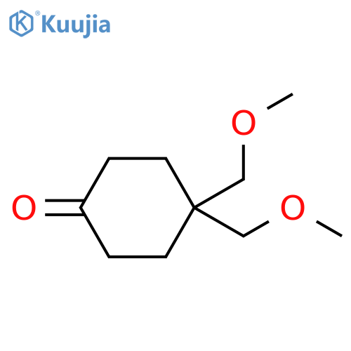 Cyclohexanone, 4,4-bis(methoxymethyl)- structure