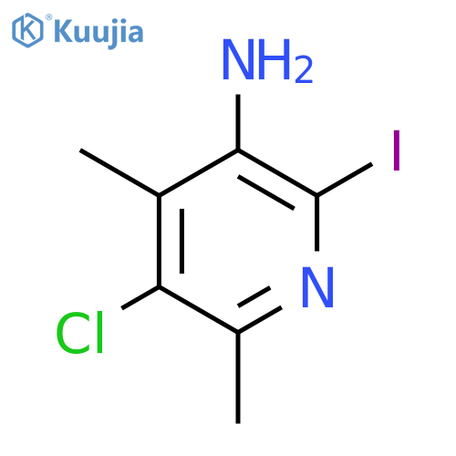 5-Chloro-2-iodo-4,6-dimethylpyridin-3-amine structure