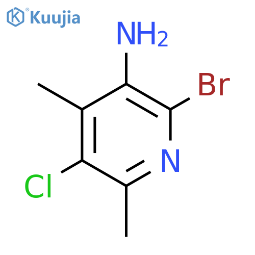 2-Bromo-5-chloro-4,6-dimethylpyridin-3-amine structure