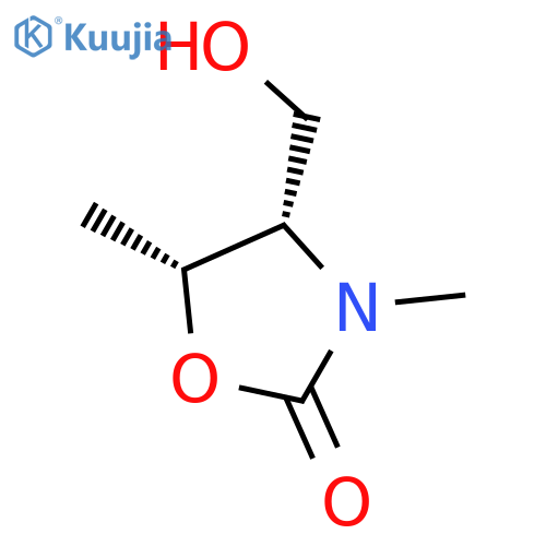 2-Oxazolidinone,4-(hydroxymethyl)-3,5-dimethyl-, (4S,5R)- structure
