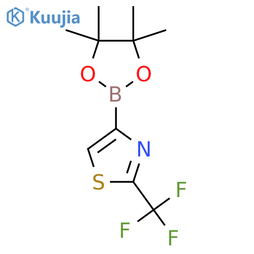 4-(4,4,5,5-Tetramethyl-1,3,2-dioxaborolan-2-yl)-2-(trifluoromethyl)-1,3-thiazole structure