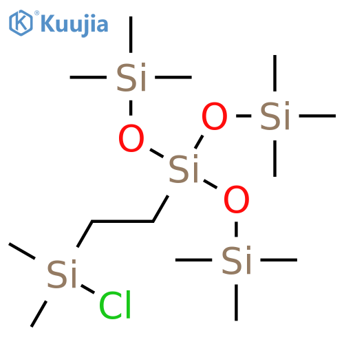 [TRIS(TRIMETHYLSILOXY)SILYLETHYL]DIMETHYLCHLOROSILANE structure