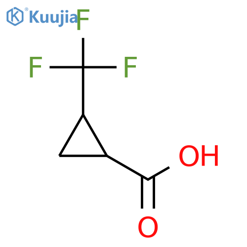 2-(Trifluoromethyl)cyclopropanecarboxylic acid structure