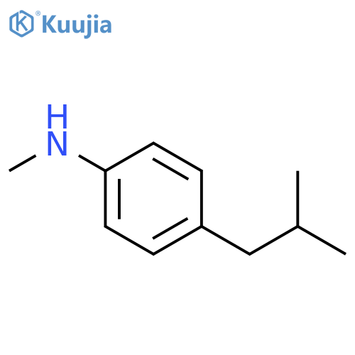 Benzenamine, N-methyl-4-(2-methylpropyl)- structure