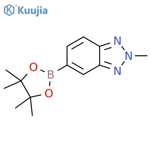 2-methyl-5-(4,4,5,5-tetramethyl-1,3,2-dioxaborolan-2-yl)benzotriazole structure